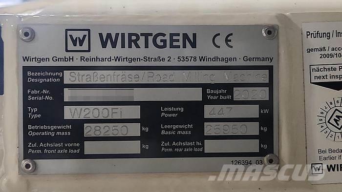 Wirtgen W200Fi Betoonkivi tootmise masinad