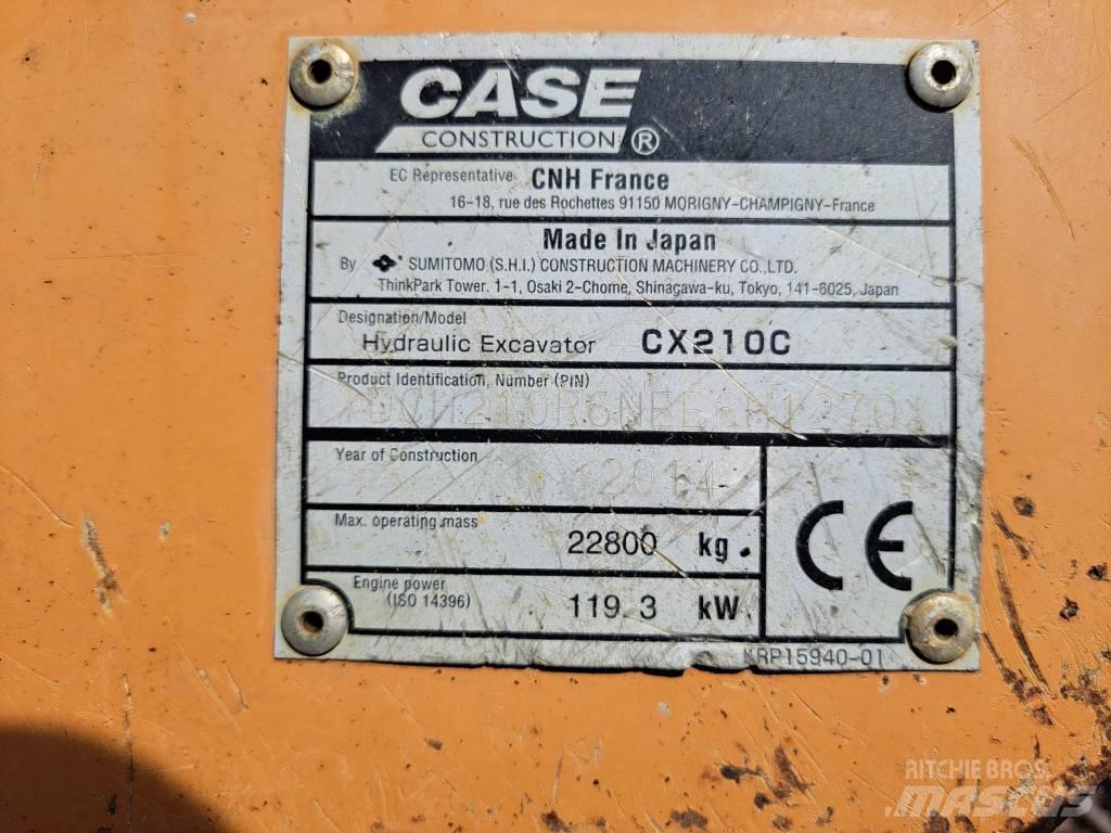 CASE CX 210 C Roomikekskavaatorid