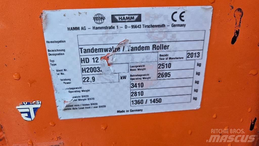 Hamm HD 12 VV Tandemrullid