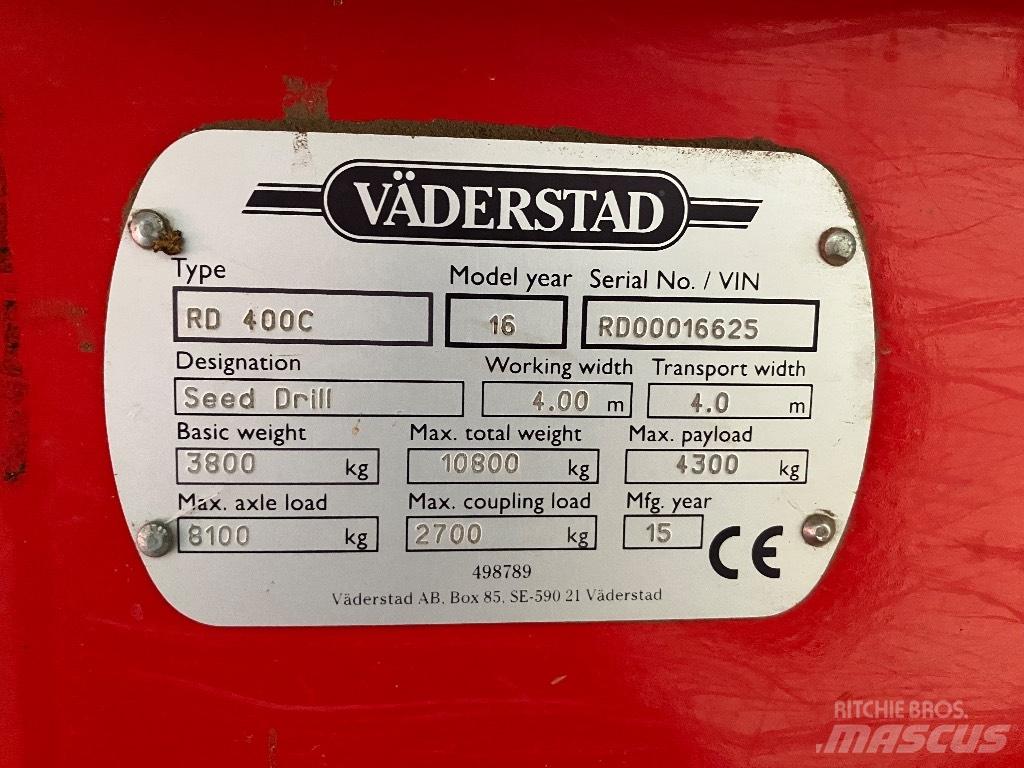 Väderstad Rapid400C Külvikud