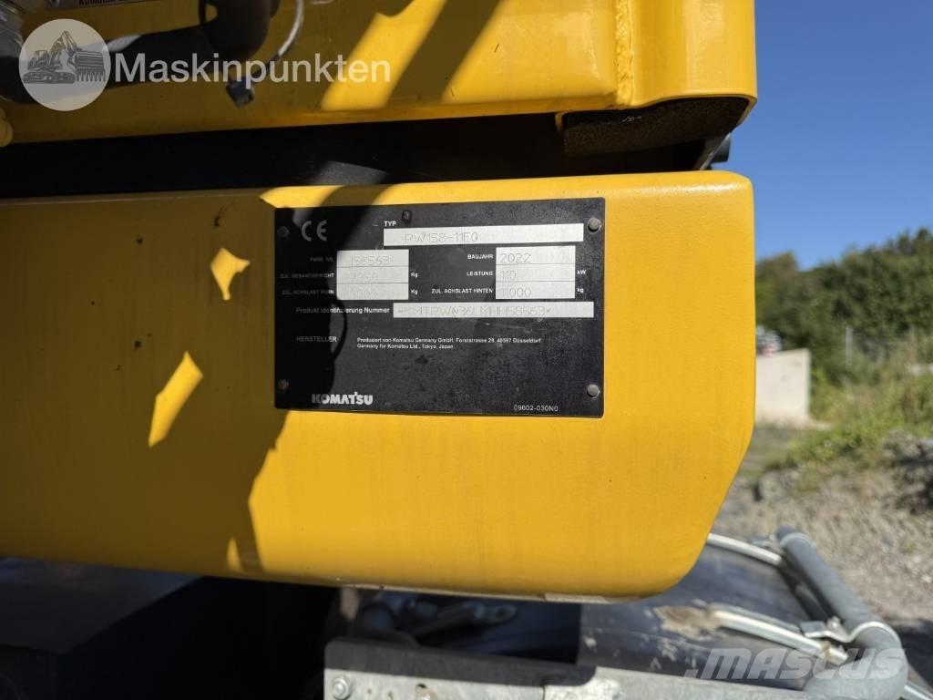 Komatsu PW 158 Ratasekskavaatorid