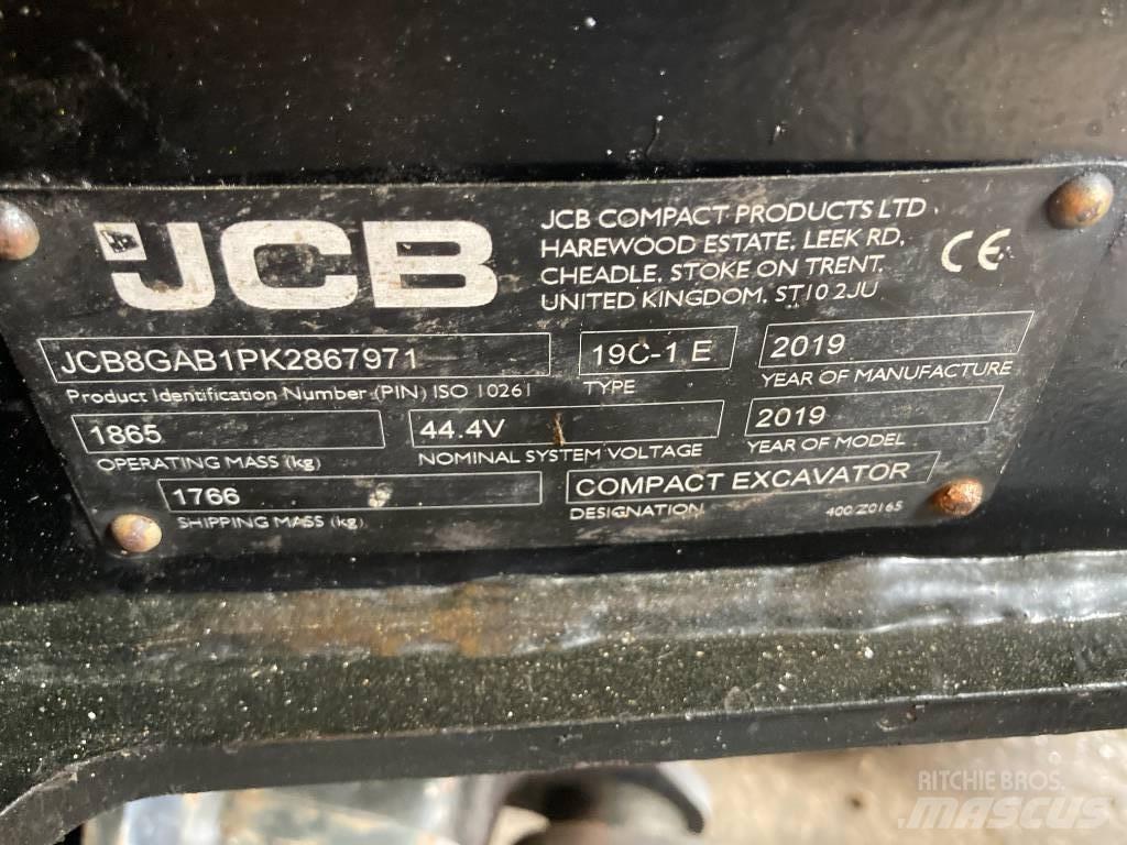JCB 19 C-IE Miniekskavaatorid < 7 t