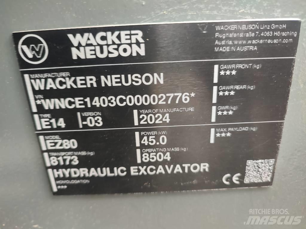 Wacker Neuson EZ 80 Väikeekskavaatorid 7t-12t
