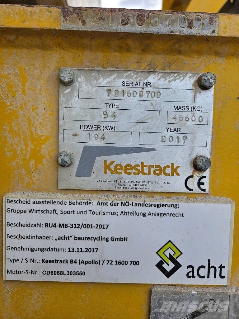 Keestrack B 4 Iseliikuvad purustid