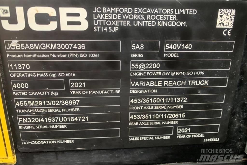 JCB 540-140 Teleskooplaadurid