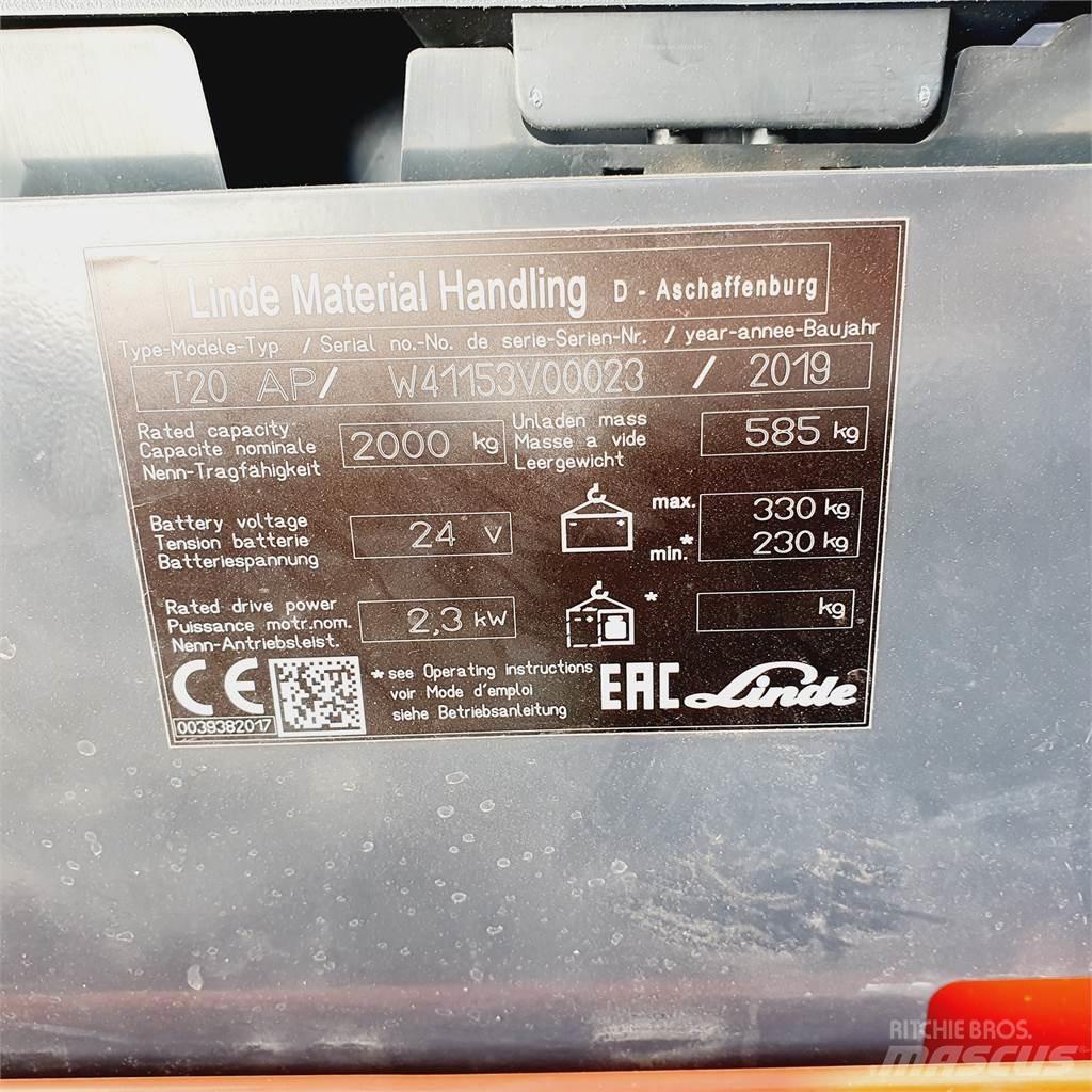 Linde T20AP Narrow Elektriline alusesiirdaja