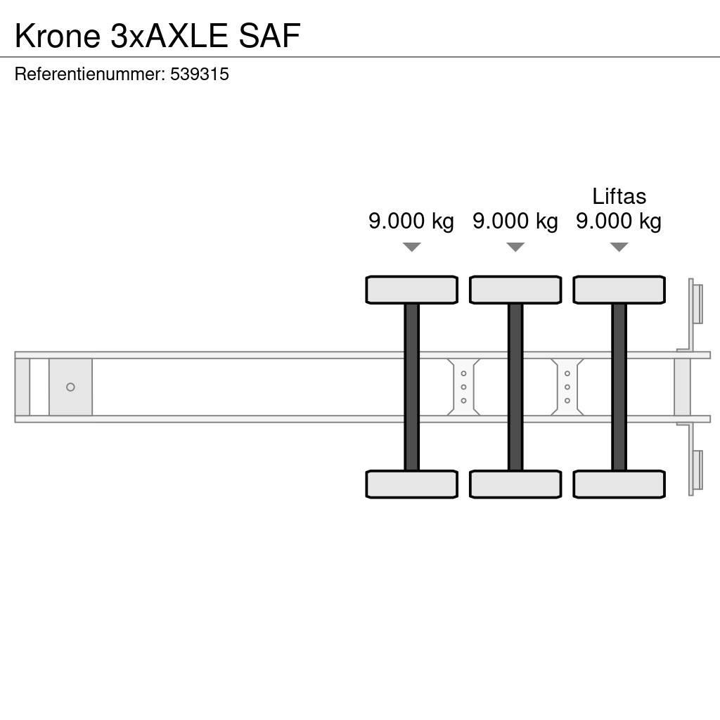 Krone 3xAXLE SAF Furgoonpoolhaagised