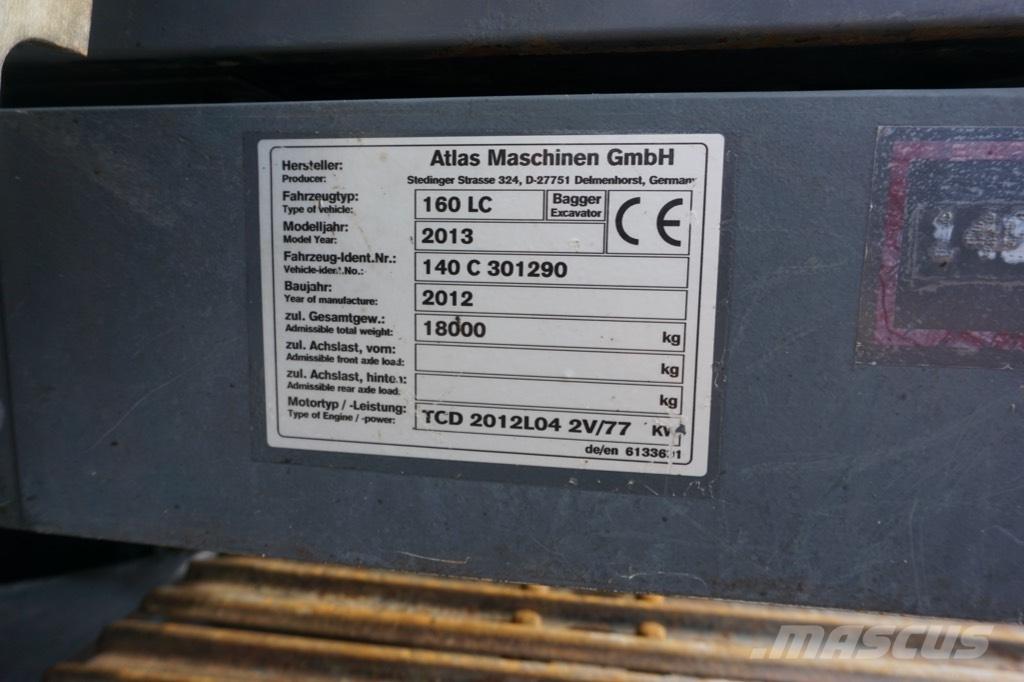 Atlas 160 LC Roomikekskavaatorid