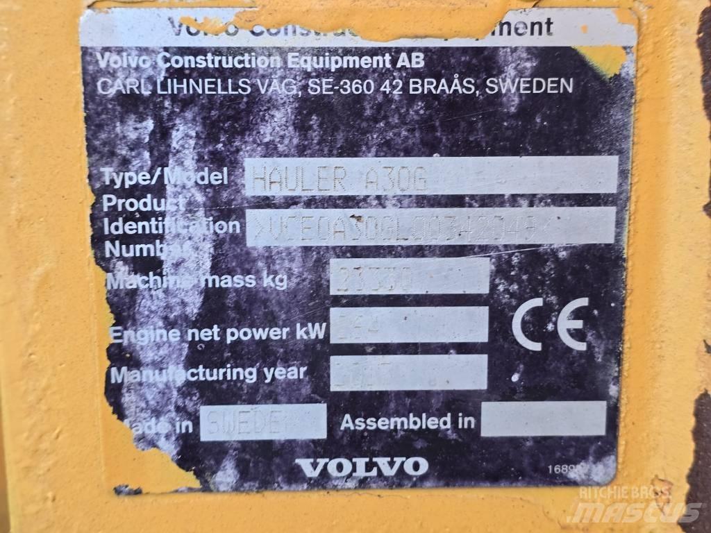 Volvo A30G Liigendraamiga pinnaseveokid