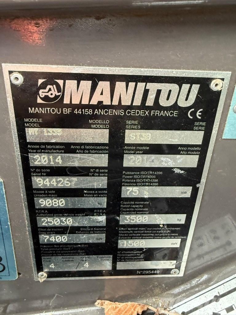 Manitou MT 1335 ST3B Teleskooplaadurid