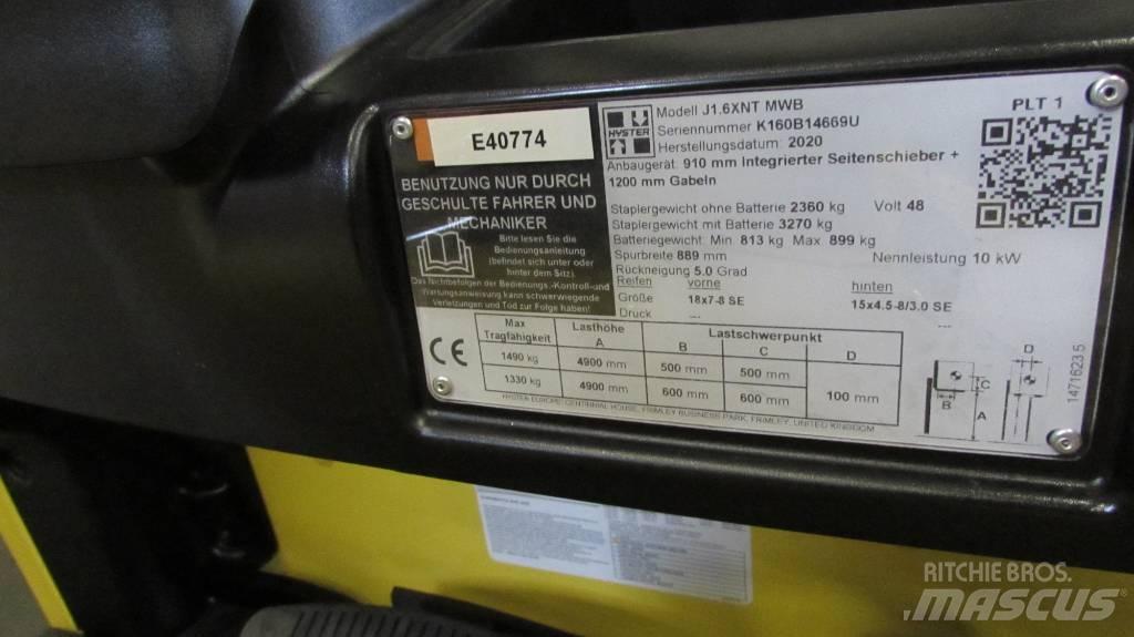 Hyster J1.6XNT MWB Elektritõstukid