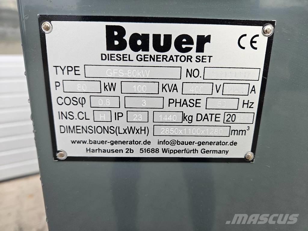 Bauer GFS-80Kw Diiselgeneraatorid