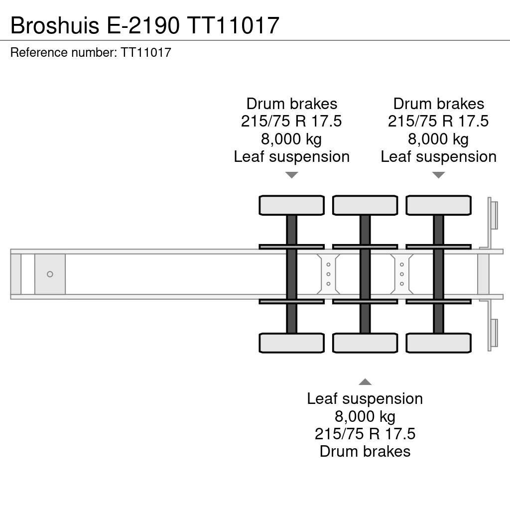 Broshuis E-2190 Raskeveo poolhaagised