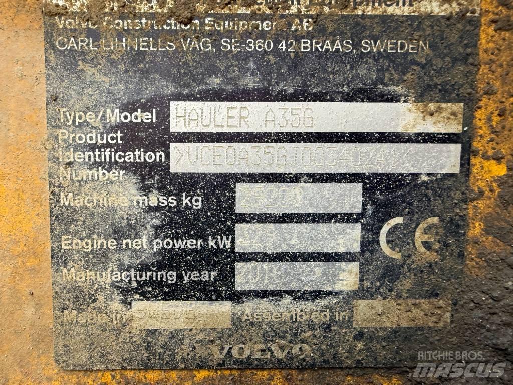 Volvo A 35 G Liigendraamiga pinnaseveokid