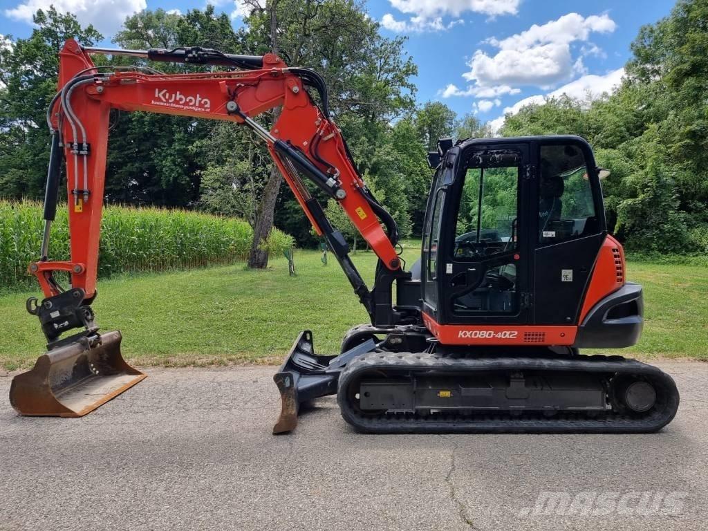 Kubota KX 080-4a2 Väikeekskavaatorid 7t-12t