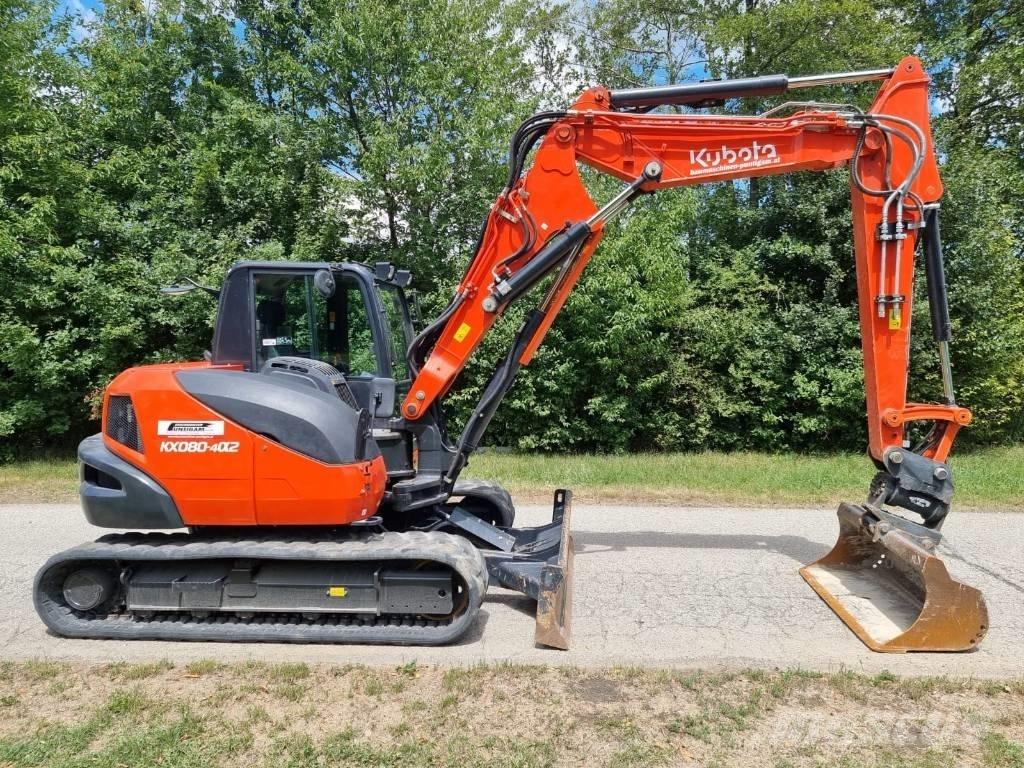 Kubota KX 080-4a2 Väikeekskavaatorid 7t-12t