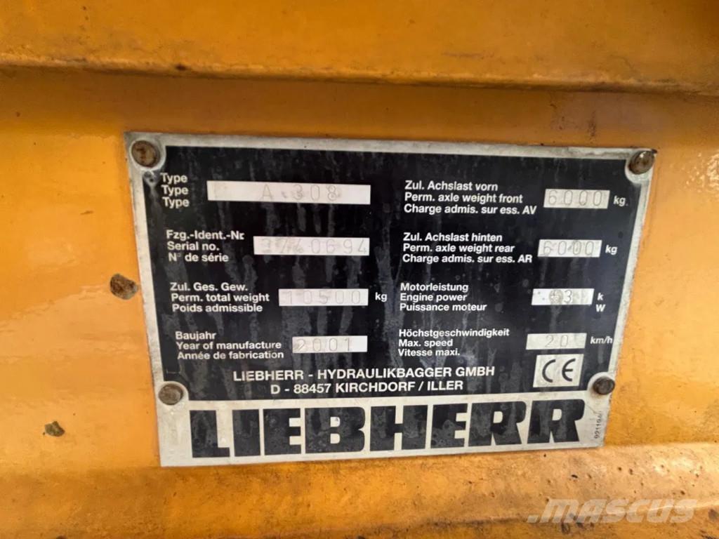 Liebherr A308 Ratasekskavaatorid