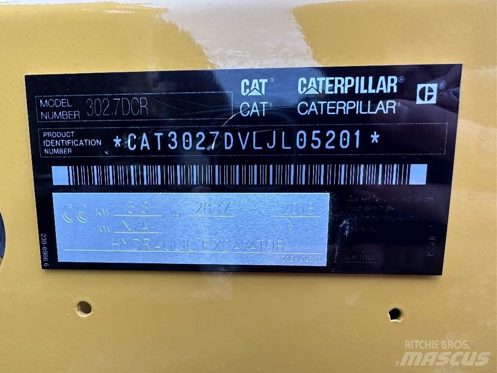 CAT 302.7 D CR Miniekskavaatorid < 7 t