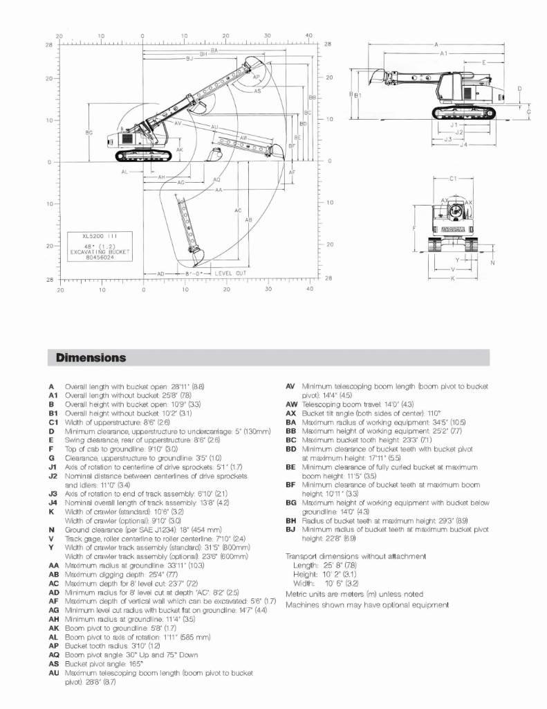 Gradall XL 5200 III Roomikekskavaatorid