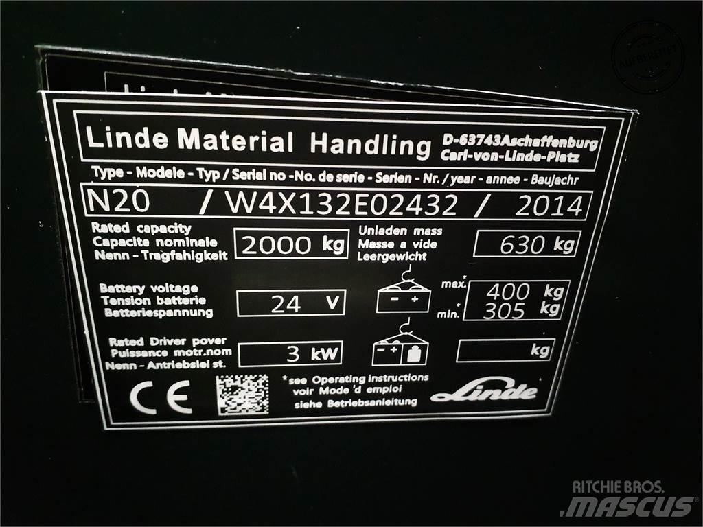 Linde N20-lang Madalkomplekteerimistõstuk