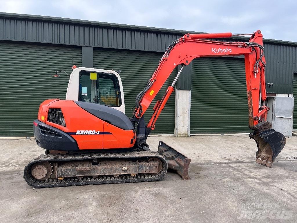 Kubota KX 080-3 Miniekskavaatorid < 7 t