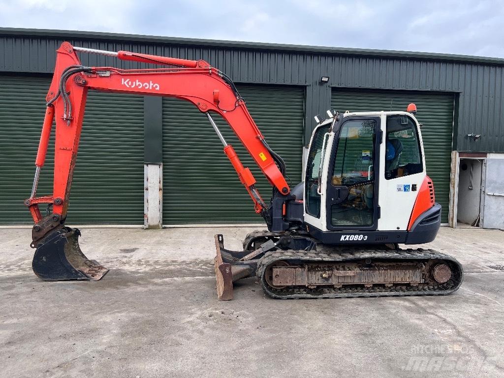 Kubota KX 080-3 Miniekskavaatorid < 7 t