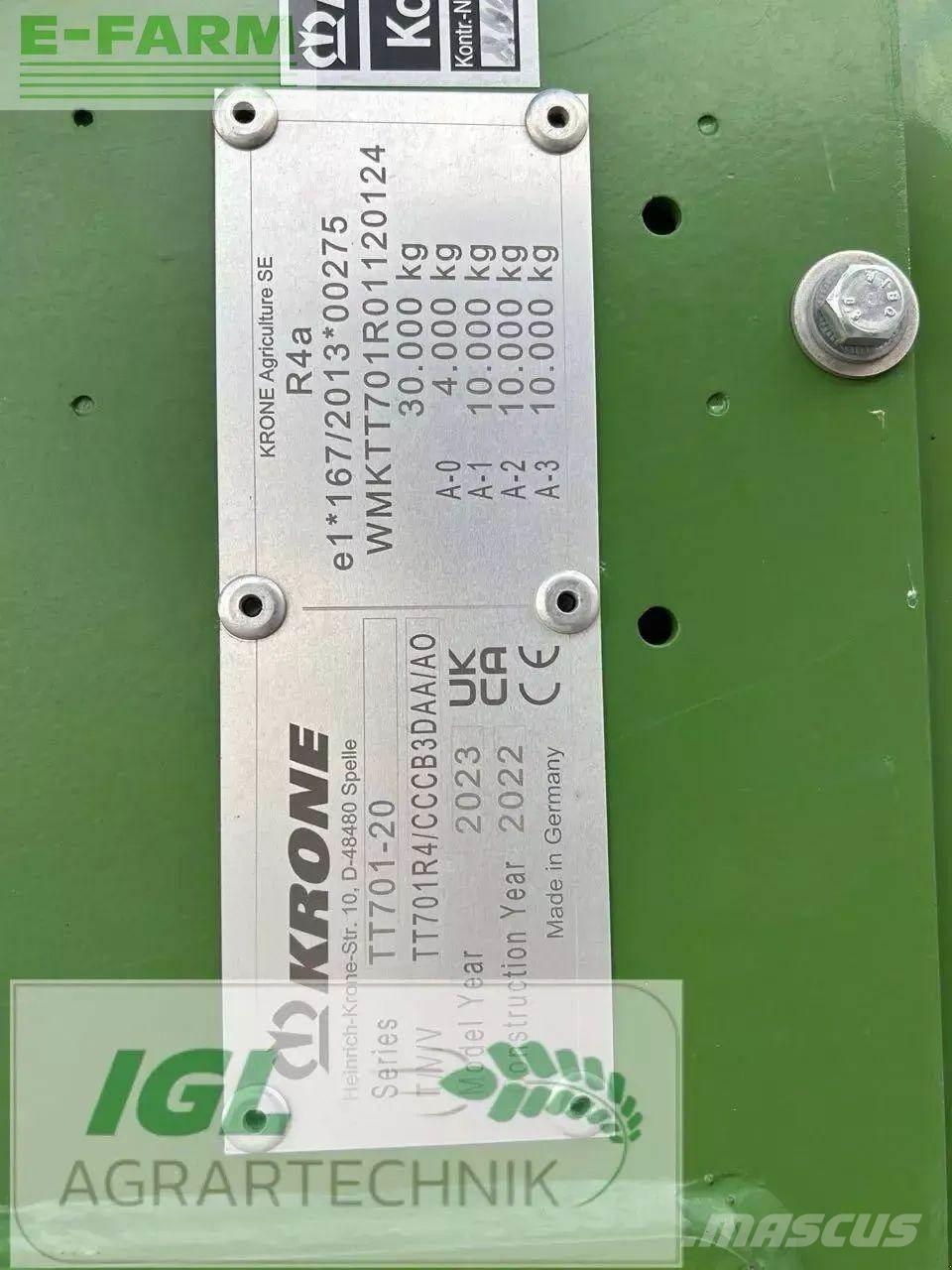 Krone tx 560 Viljavankrid