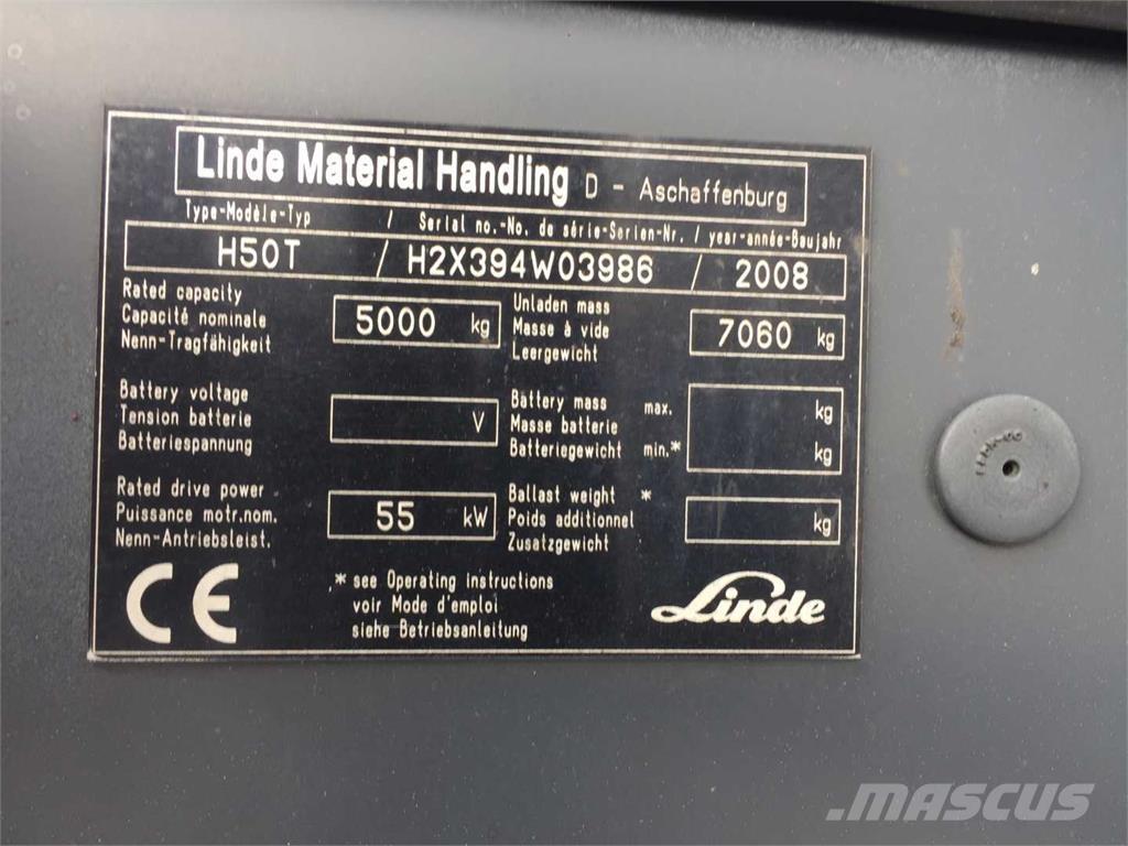 Linde H50T Gaasitõstukid