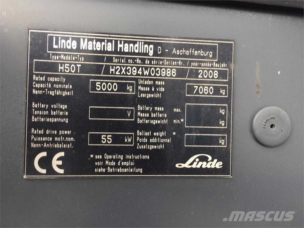 Linde H50T Gaasitõstukid