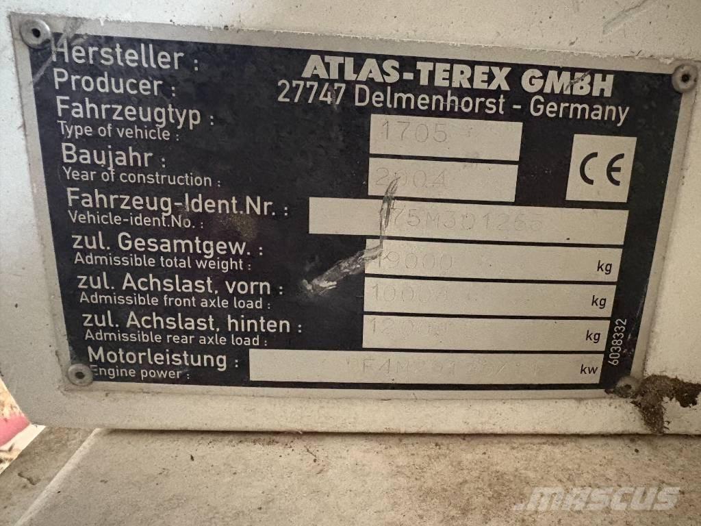 Terex 1705m Ekskavaatorlaadurid