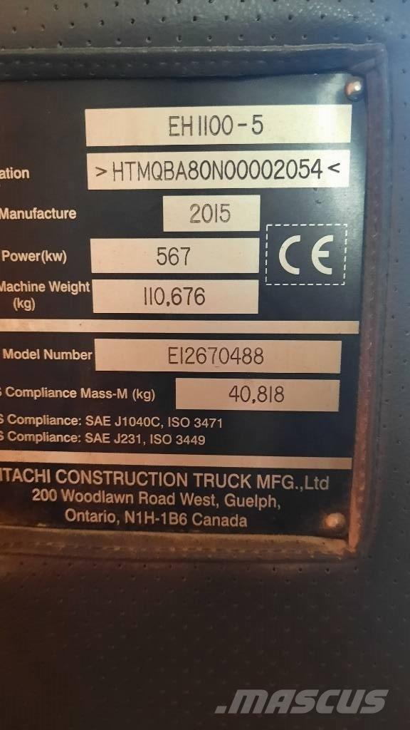 Hitachi EH 1100-5 Karjääriveokid