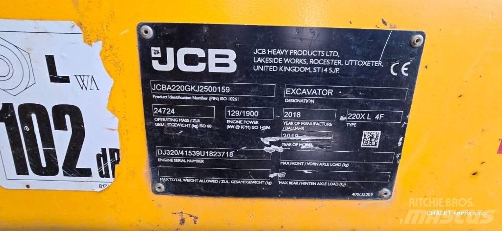 JCB 220 XL 4F Roomikekskavaatorid