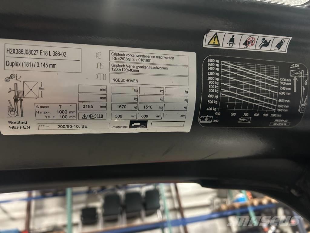 Linde e18l-02 Elektritõstukid