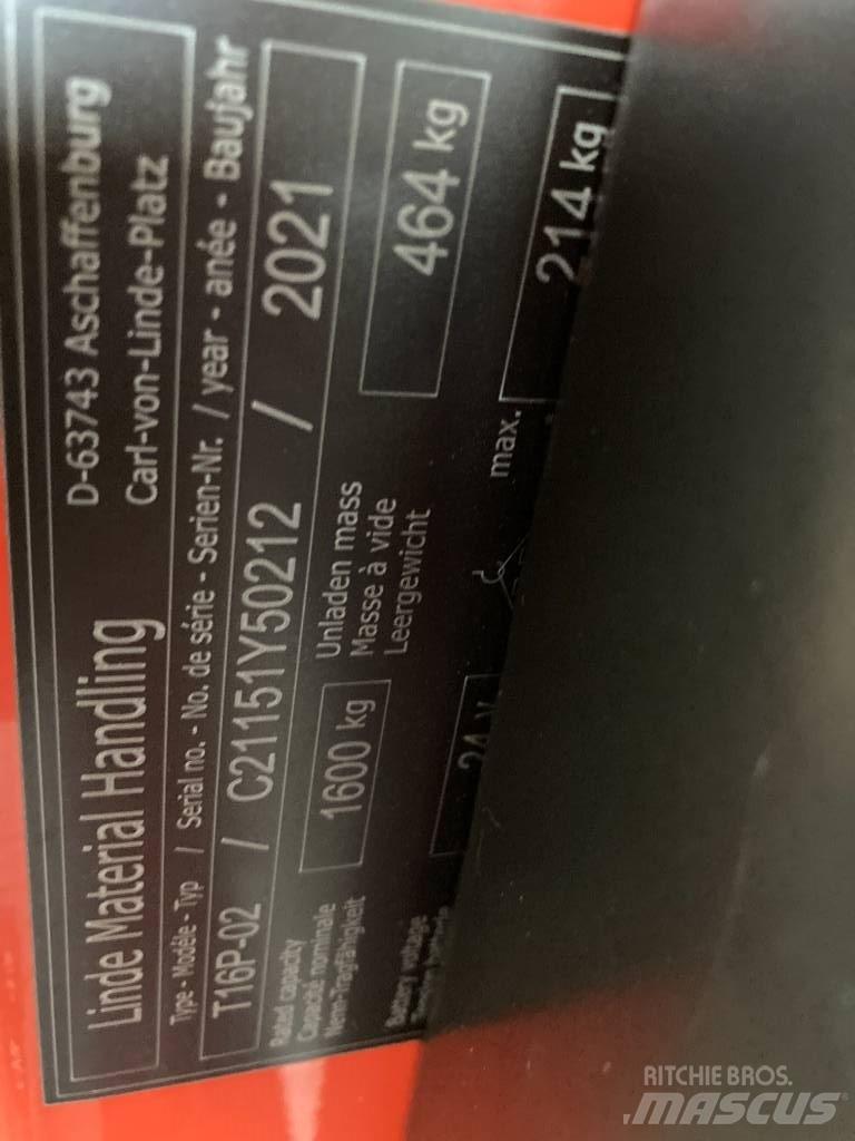 Linde T16P/1151-02 Platvormiga alusesiirdaja
