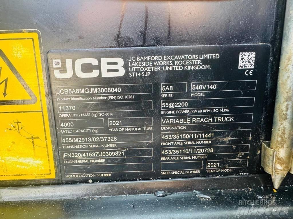 JCB 540-140 Teleskooplaadurid