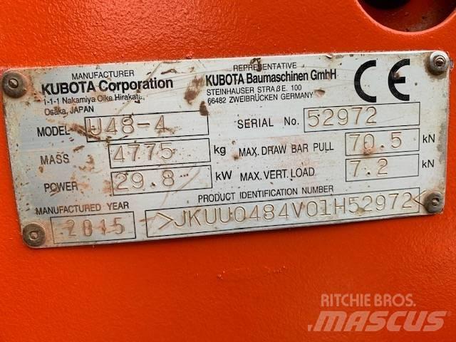 Kubota U 48-4 Miniekskavaatorid < 7 t