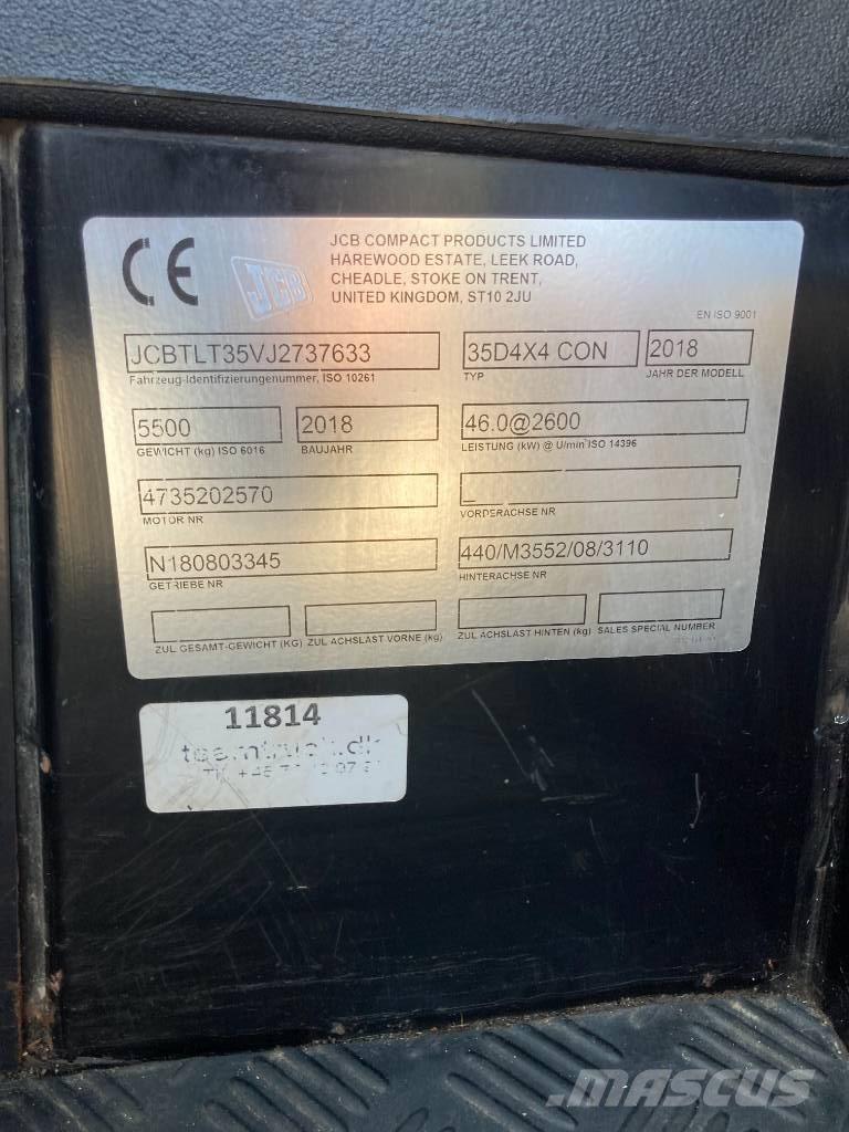 JCB TLT 35 D 4x4 Teleskooplaadurid