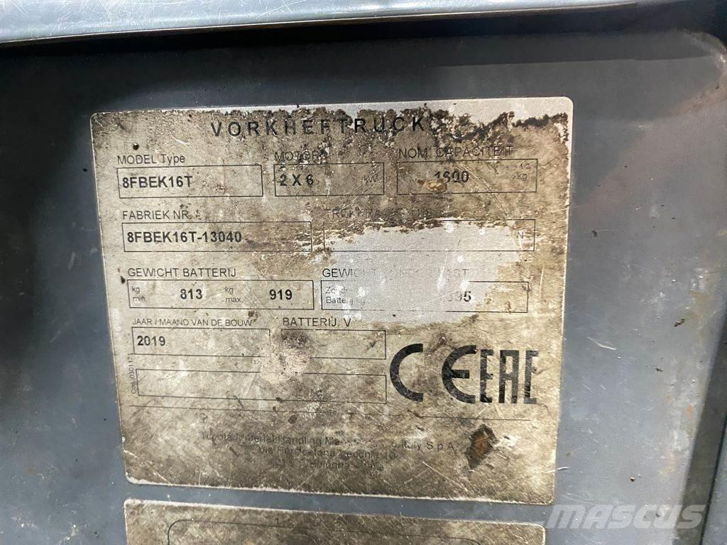 Toyota 8FBEK16T Elektritõstukid