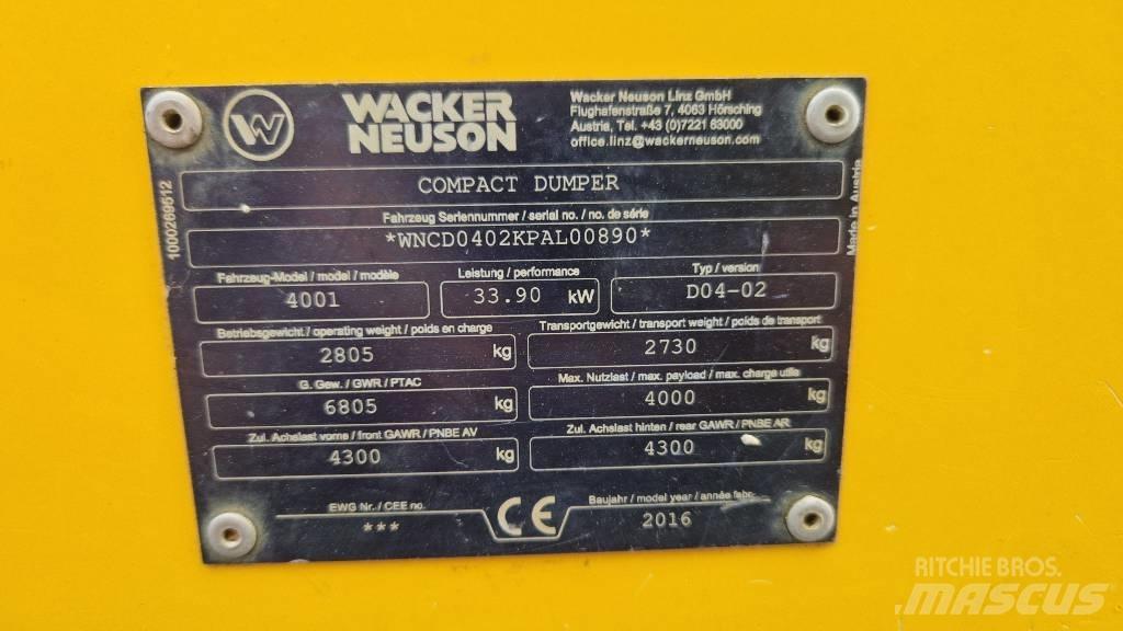 Wacker Neuson 4001 Väikekallurid