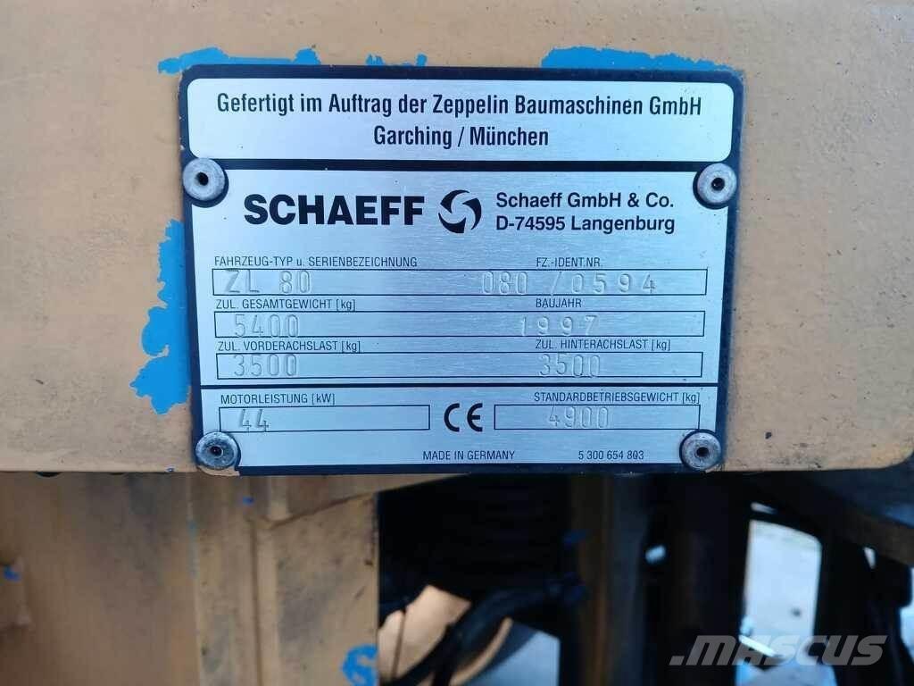 Schaeff ZL 80 Rataslaadurid