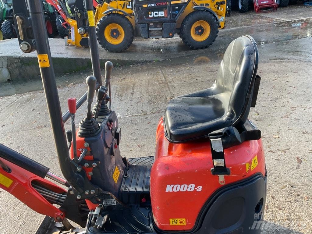 Kubota K 008-3 Miniekskavaatorid < 7 t