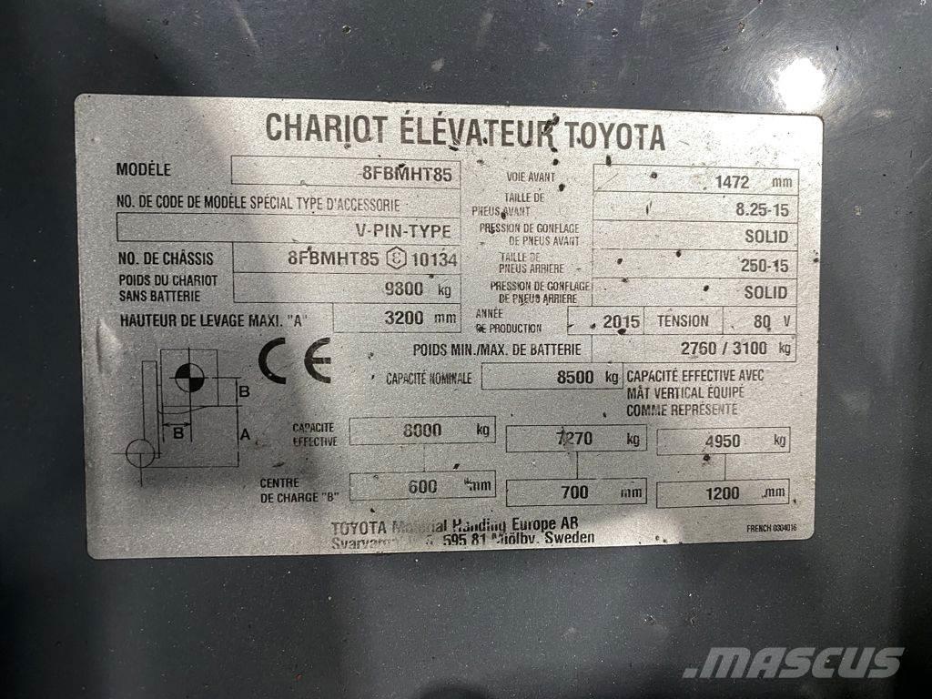 Toyota 8FBMHT85 Elektritõstukid