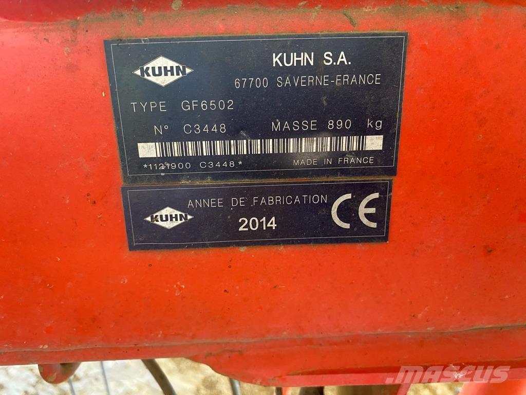 Kuhn GF 6502 Vaalutid ja kaarutid