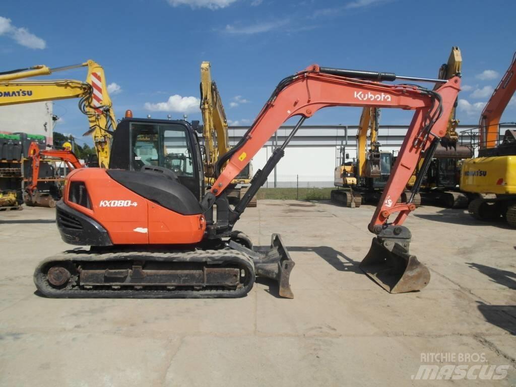Kubota KX 080-4 Väikeekskavaatorid 7t-12t