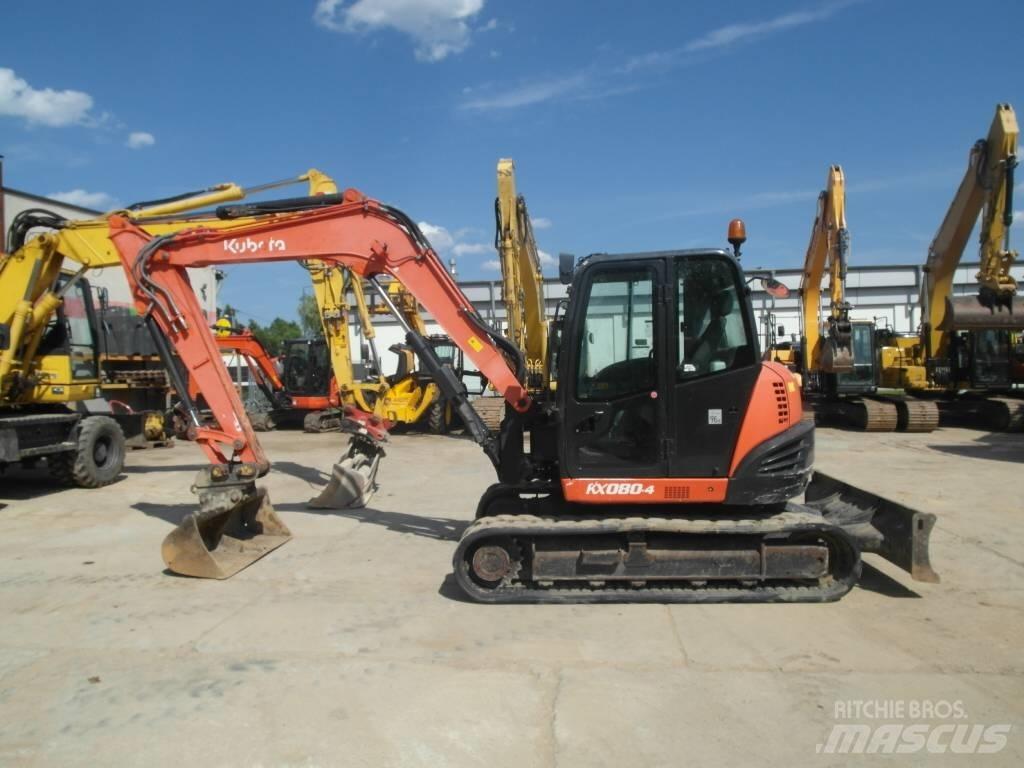 Kubota KX 080-4 Väikeekskavaatorid 7t-12t