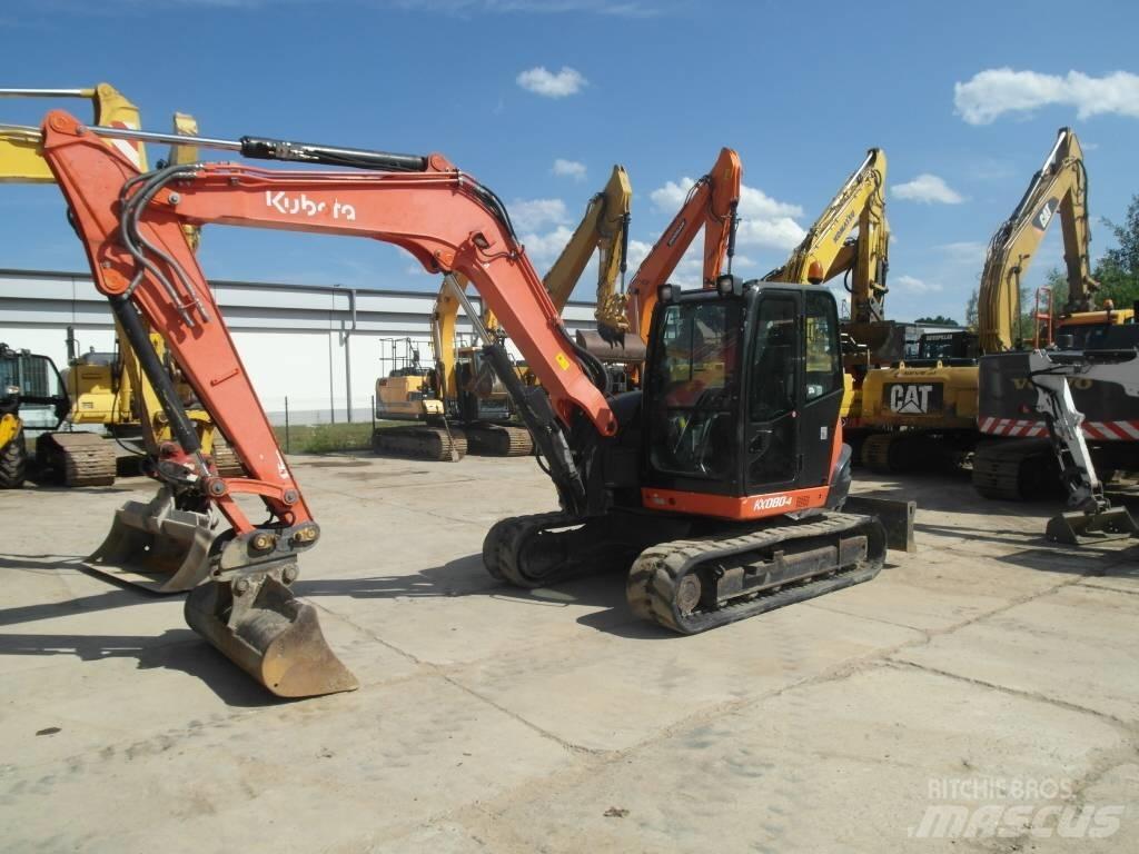 Kubota KX 080-4 Väikeekskavaatorid 7t-12t