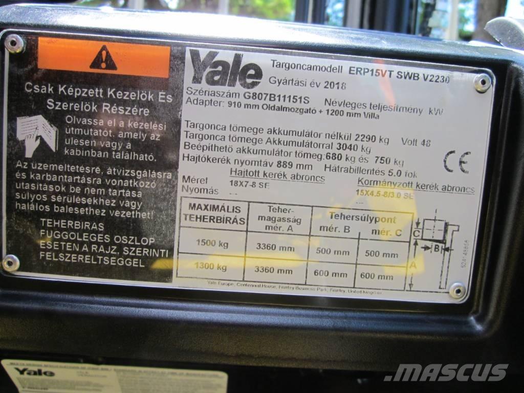 Yale ERP15VT Elektritõstukid