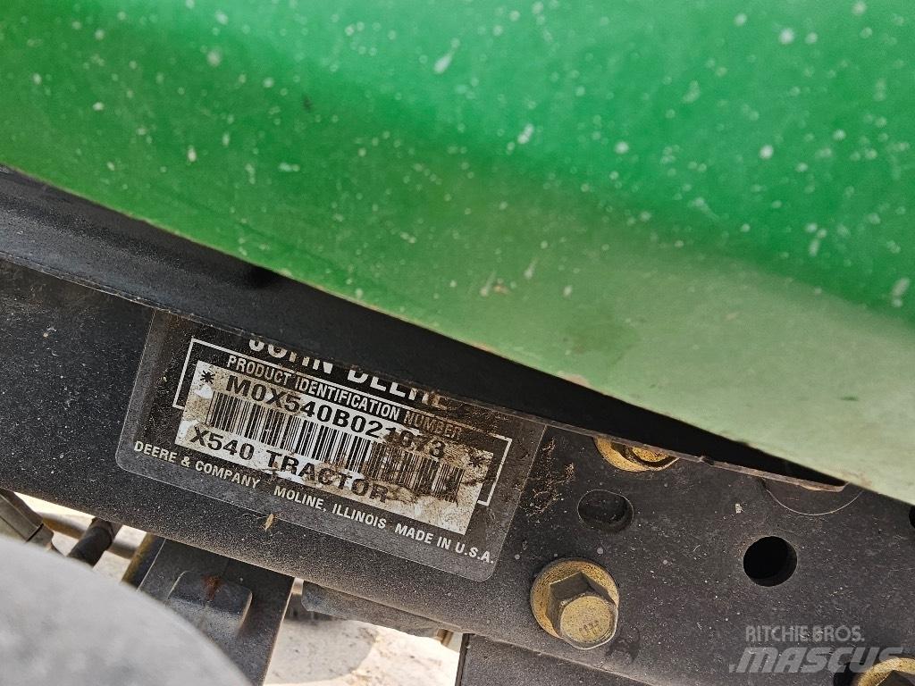 John Deere X 540 Kompakttraktorid