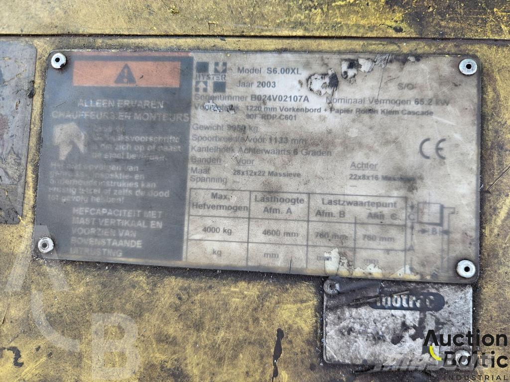Hyster S6.00XL Kahveltõstukid - muud