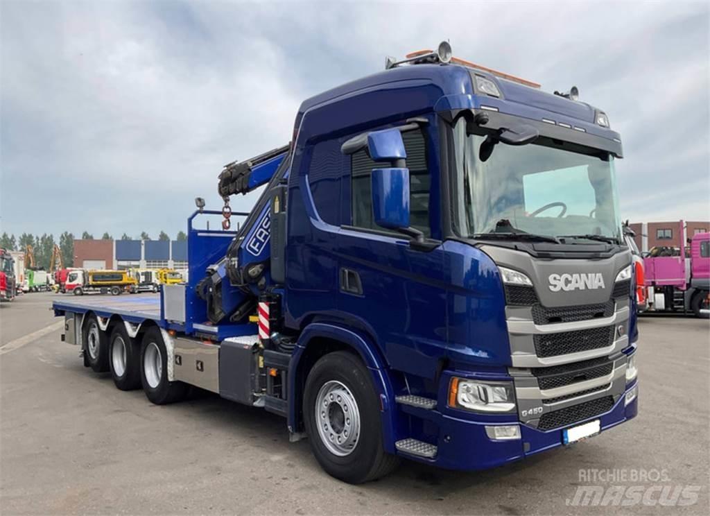 Scania G450 8X4 Kraanaga veokid